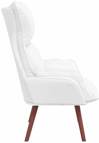 vidaXL Χαλαρωτική Πολυθρόνα Λευκό 69 x 74 x 93 εκ. Τεχνητό δέρμα