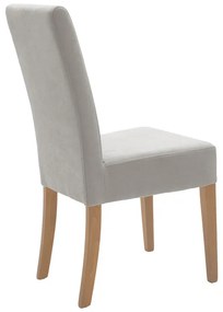 Καρέκλα Ditta pakoworld ύφασμα γκρι-πόδι sonoma 44x56x96εκ (2 τεμάχια)