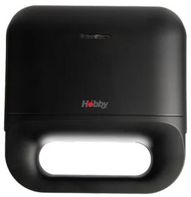 Ηobby Τοστιέρα 2 Θέσεων 750W Με Αντικολλητικές Γκριλ Πλάκες HSM-40451 Μαύρη 400451