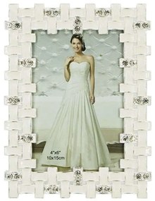 Κορνίζα Πλέγμα 15-00-1080-46 10x15cm White Marhome Metal
