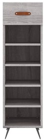 vidaXL Παπουτσοθήκη Γκρι Sonoma 30x35x105 εκ. από Επεξεργασμένο Ξύλο