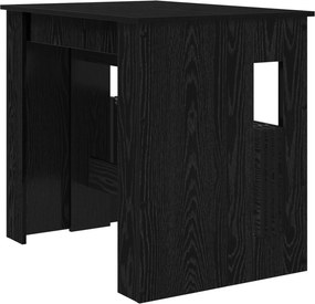 vidaXL Τραπέζι φαγητού 180 x 85 x 75 εκ Επεξεργασμένο Ξύλο Μαύρη Δρυς