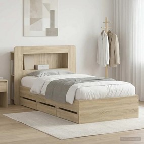 vidaXL Καλάθι με αποθήκη και κεφαλάρι Sonoma Δρυς 80 x 200 cm