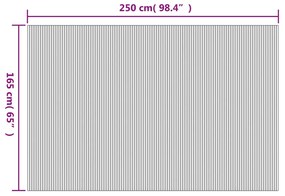 Διαχωριστικό Δωματίου Καφέ 165 x 250 εκ. από Μπαμπού - Καφέ