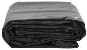 vidaXL Μουσαμάς Μαύρο 1 x 2,5 μ. 650 γρ./μ²