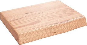 vidaXL Πάγκος Μπάνιου Αν. Καφέ 40x30x(2-6) εκ. Επεξεργ. Μασίφ Ξύλο