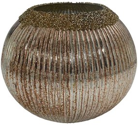 Κηροπήγιο Για Ρεσώ 955-124-007 19x15cm Copper Glass