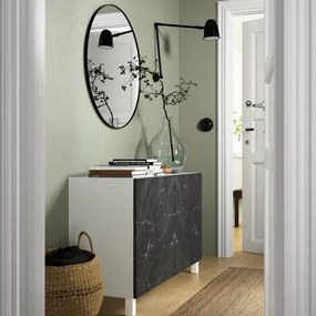 BESTÅ σύνθεση αποθήκευσης με πόρτες, 120x42x74 cm 494.214.38
