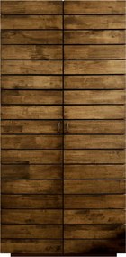 Διφυλλη Ντουλαπα Καφέ RB 45x90x180