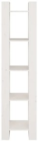 vidaXL Βιβλιοθήκη/Διαχωριστικό Χώρου Λευκό 41x35x160 εκ. Μασίφ Πεύκο