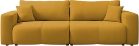 Καναπές Furyn τριθέσιος-Moustardi - 248.00Χ90.00Χ82.00cm