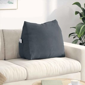 vidaXL Μαξιλάρι Πλάτης Σκούρο Γκρι 60 x 20 x 50 εκ.