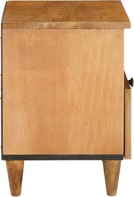 vidaXL Κομοδίνο 2 τεμ. Ανοιχτό καφέ 40 x 33 x 46 εκ.