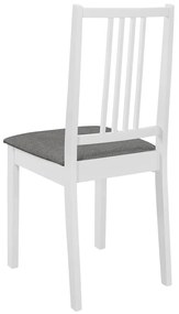 Καρέκλες Τραπεζαρίας με Μαξιλάρια 6 τεμ. Λευκές από Μασίφ Ξύλο - Λευκό