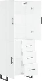 vidaXL Ντουλάπι Λευκό 69,5x34x180 εκ. από Επεξεργασμένο Ξύλο