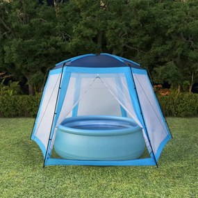 vidaXL Σκίαστρο Πισίνας Μπλε 500 x 433 x 250 εκ. Υφασμάτινο