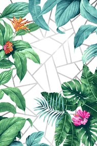 Χαλί LEAVES 052/W &#8211; 160×160 cm 160cm - Στρογγυλό