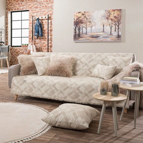 Ριχτάρι Bronx 01 Ecru Teoran Armchair 180x150cm Acrylic,Cotton,Polyester
