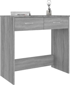 vidaXL Γραφείο Γκρι Sonoma 80 x 40 x 75 εκ. από Επεξεργασμένο Ξύλο
