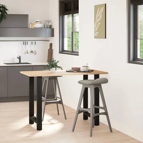 vidaXL Πόδια Τραπεζιού Μπαρ 2 τεμ. Μαύρα 60x(90-91) εκ. Ατσάλι