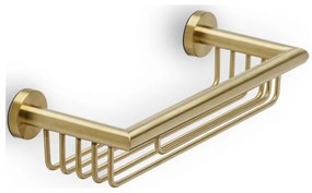 Geesa Nemox 6514 Gold Brushed Σπογγοθήκη - Μπουκαλοθήκη 34,8 x 13 x 8,1 cm