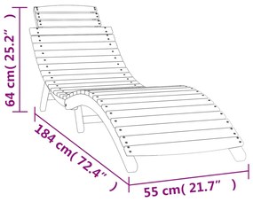 ΞΑΠΛΩΣΤΡΑ ΛΕΥΚΗ 184 X 55 X 64 ΕΚ. ΑΠΟ ΜΑΣΙΦ ΞΥΛΟ ΑΚΑΚΙΑΣ 363281