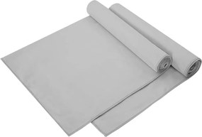 vidaXL Αθλητικές Πετσέτες 2 τμχ. Γκρι 140 x 70 εκ