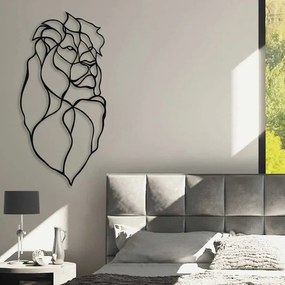 Intra απο ξύλο plywood 3mm-4mm πάχος – Lion Head Μεταλλικό ντεκόρ τοίχου ξύλο γραμμικού σχεδίου 20x20 cm INTRAVECTRY-MY557235