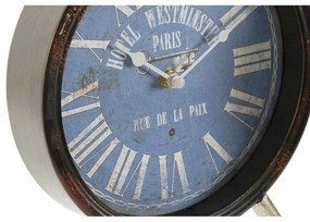 Bordklokke DKD Home Decor Μπλε Μαύρο Vintage (x2)