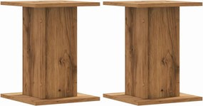 vidaXL Βάσεις Φυτών 2 τεμ. Αρτισιανή Δρυς 30x30x40 εκ. Επεξ. Ξύλο