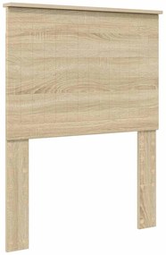 vidaXL Σκελετός Κρεβατιού Δρύς Sonoma 75 x 190 cm Μηχανήματος Ξύλο