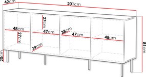 Έπιπλο τηλεόρασης Tacos 4D