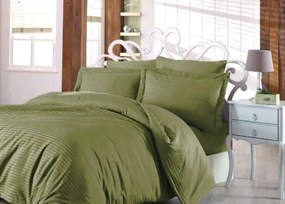 ΝΕΧΤ 3194 ΚΟΥΒΕΡΤΙΝΑ 100%CΟΤ SΑΤΙΝ SΤRΙΡΕ 220Χ240 - Olive