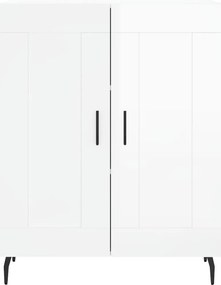 vidaXL Ντουλάπι Γυαλιστερό Λευκό 69,5x34x90 εκ. Επεξεργασμένο Ξύλο
