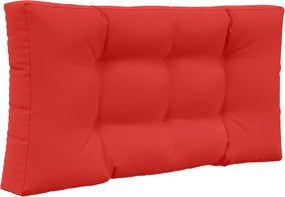 vidaXL Μαξιλάρι Καναπέ Εξωτερικού Χώρου 3 pcs Κόκκινο Πολυεστέρας