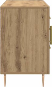 vidaXL Σκευοθήκη Δρυς τεχνίτης 100x36x60 cm Κατασκευασμένο ξύλο