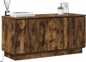 vidaXL Ντουλάπι TV Καπνιστό Δρύς 100 x 38 x 49 εκ. Επεξεργασμένο ξύλο