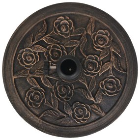 vidaXL Βάση Ομπρέλας Στρογγυλή Μπρονζέ 9 κ. από Ρητίνη