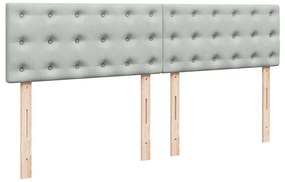 ΚΡΕΒΑΤΙ BOXSPRING ΜΕ ΣΤΡΩΜΑ ΑΝΟΙΧΤΟ ΓΚΡΙ 180X200 ΕΚ. ΒΕΛΟΥΔΙΝΟ 3286390