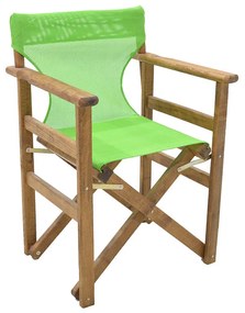 Καρέκλα-πολυθρόνα σκηνοθέτη Retto μασίφ ξύλο οξιάς καρυδί-πανί λαχανί Υλικό: Solid wood beech 237-000021