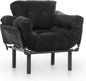 Πολυθρόνα Nitta - Χρώμα Μαύρο - 95x70x85εκ