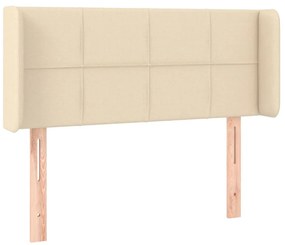 vidaXL Κεφαλάρι με Πτερύγια Κρεμ 83x16x78/88 εκ. Υφασμάτινο