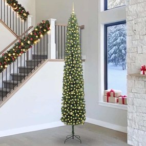 vidaXL Τεχνητό Χριστουγεννιάτικο Δέντρο με 300 LED Πράσινο 270 cm