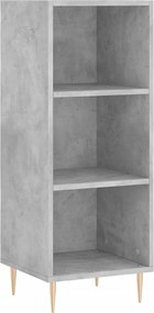 vidaXL Ντουλάπι Γκρι Σκυροδέματος 34,5x32,5x90 εκ. Επεξεργασμένο Ξύλο
