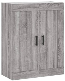 vidaXL Ντουλάπι Γκρι Sonoma 69,5 x 34 x 180 εκ. Επεξεργασμένο Ξύλο
