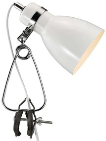 Φωτιστικό Γραφείου Με Κλιπ Cyclone 73072001 Φ11x17x27cm E14 15W White Nordlux