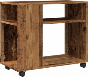 vidaXL Βοηθητικό Τραπέζι με Ρόδες 70x35x60 εκ. Επεξεργ. Ξύλο