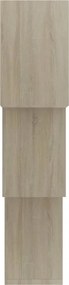 vidaXL Ράφια Κύβοι Τοίχου Χρώμα Sonoma Δρυς 68x15x68 εκ. Επεξ. Ξύλο