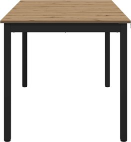 vidaXL Τραπεζαρίες 140 x 80 x 75 cm ΜΕΤΑΛΛΟ Ορθογώνιος