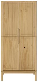 vidaXL Ντουλάπα FLORO Καφέ 77 x 53 x 171 εκ. από Μασίφ Ξύλο Πεύκου